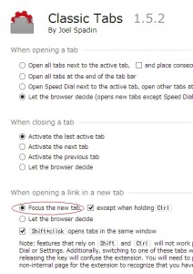 Classic Tabs